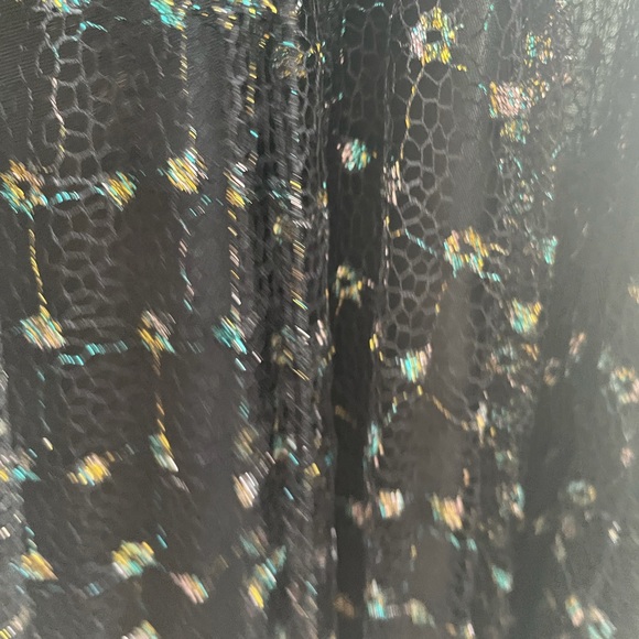 Black Betsey Johnson dress with sparkle metallic detailing - Picture 6 of 12